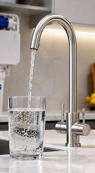 clean, safe, and healthy drinking water